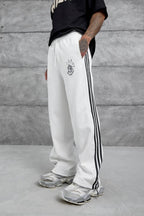 Baggy Side-Stripe Track Pants