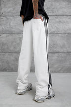 Baggy Side-Stripe Track Pants