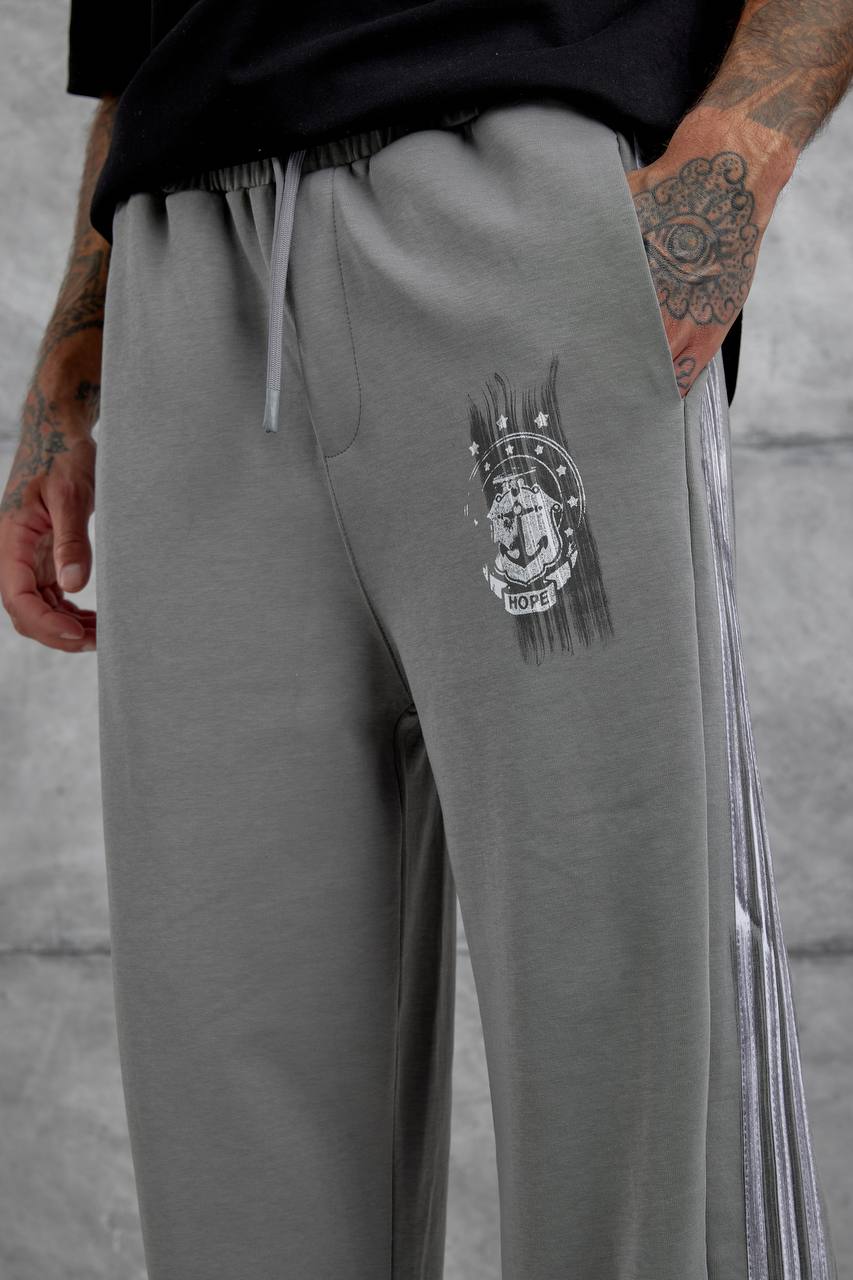Baggy Side-Stripe Track Pants