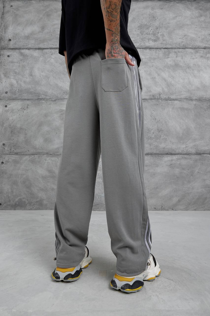 Baggy Side-Stripe Track Pants