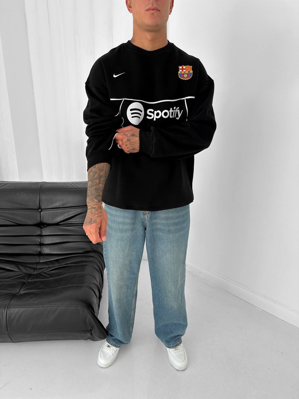 FC Barcelona "Spotify" Piped Crewneck
