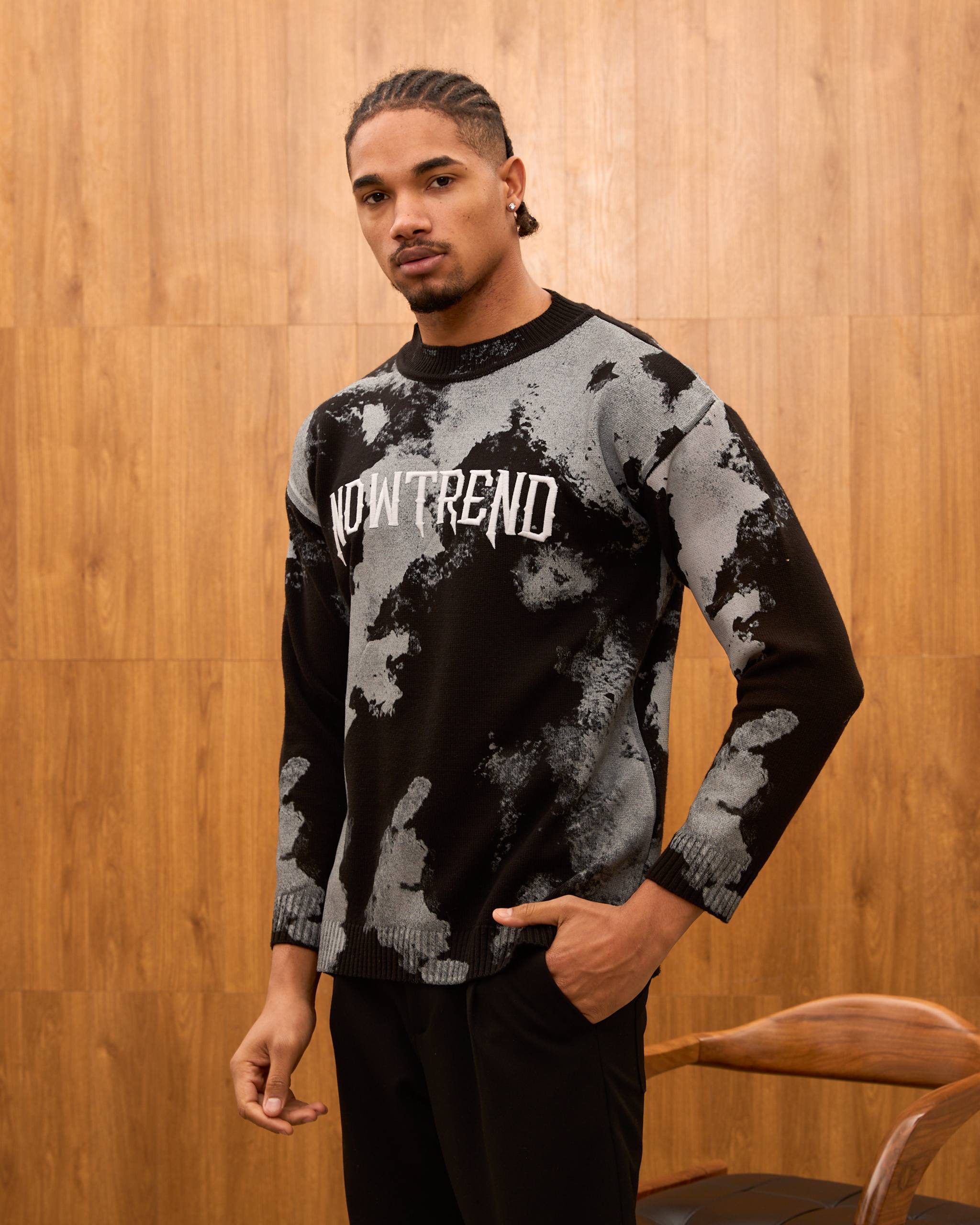 Baroque Mural Graphic Oversized Hoodie