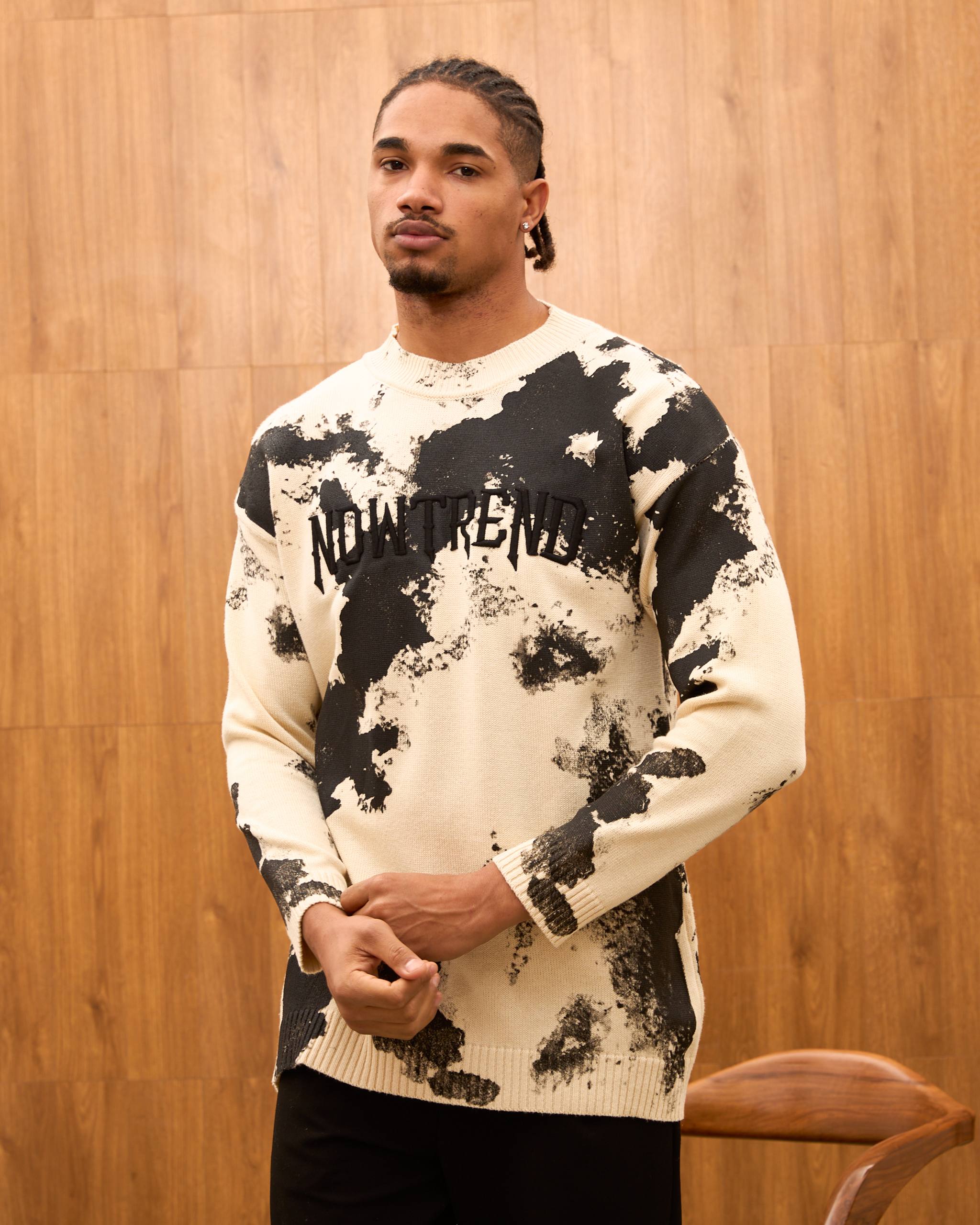 Baroque Mural Graphic Oversized Hoodie
