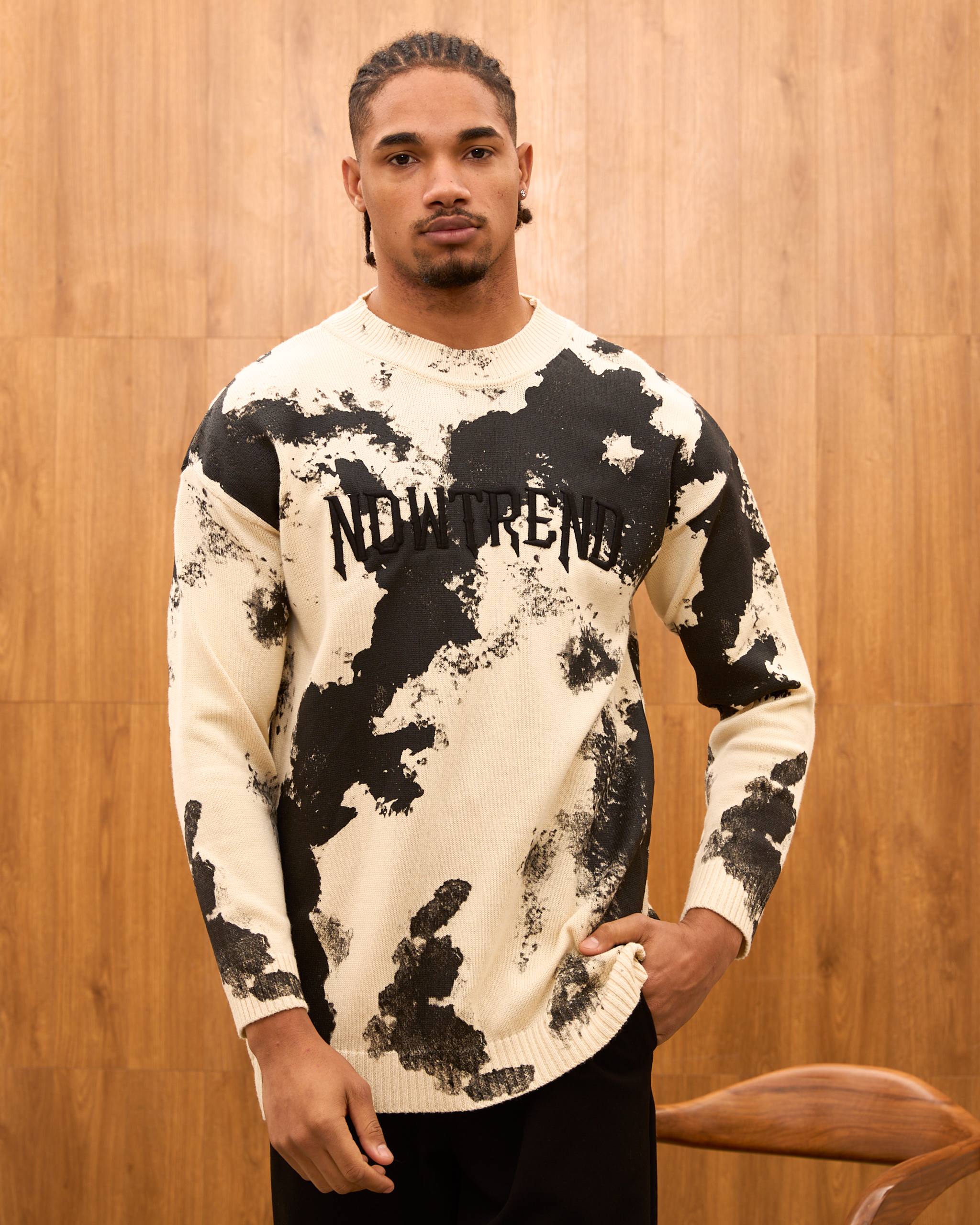 Baroque Mural Graphic Oversized Hoodie