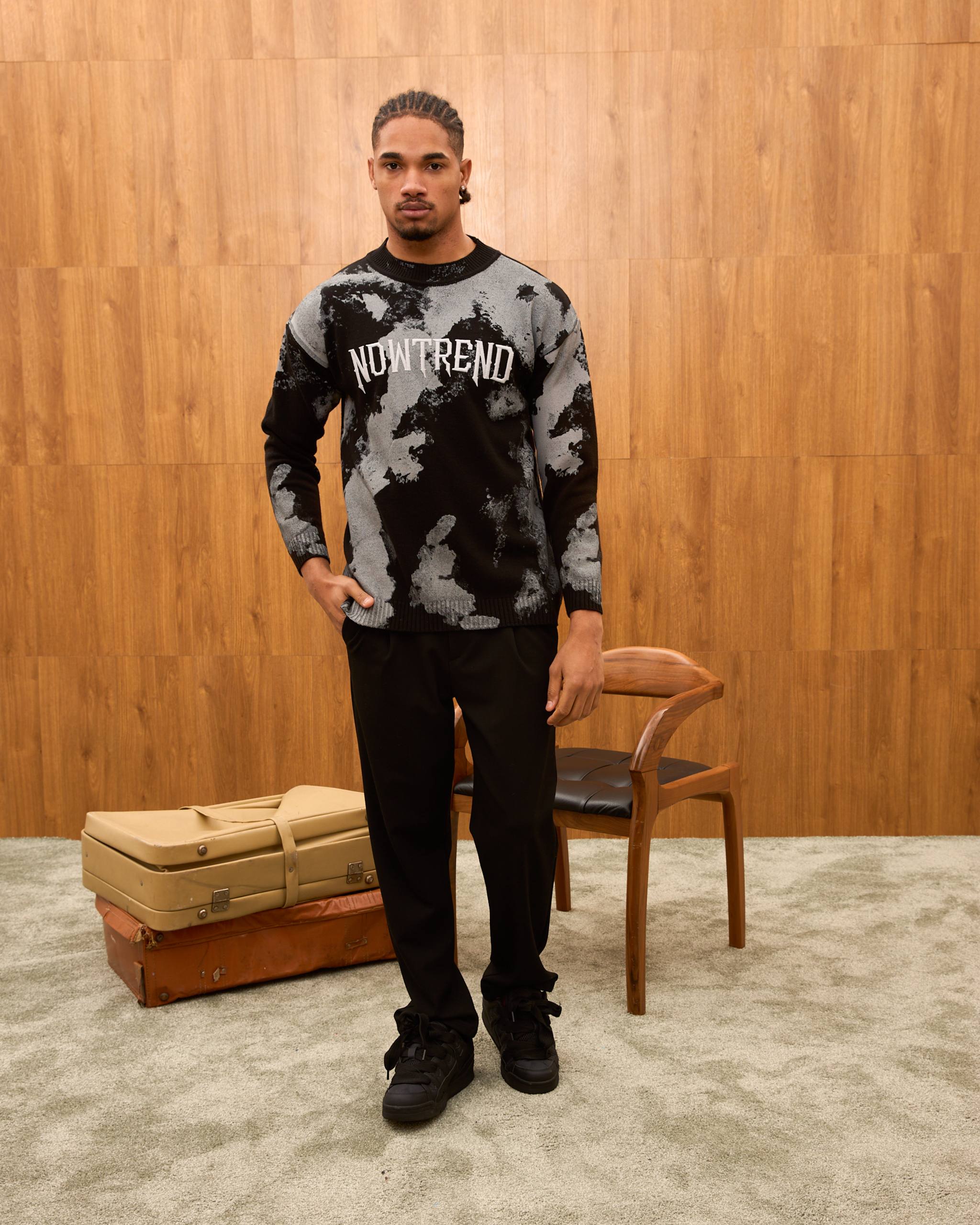 Baroque Mural Graphic Oversized Hoodie