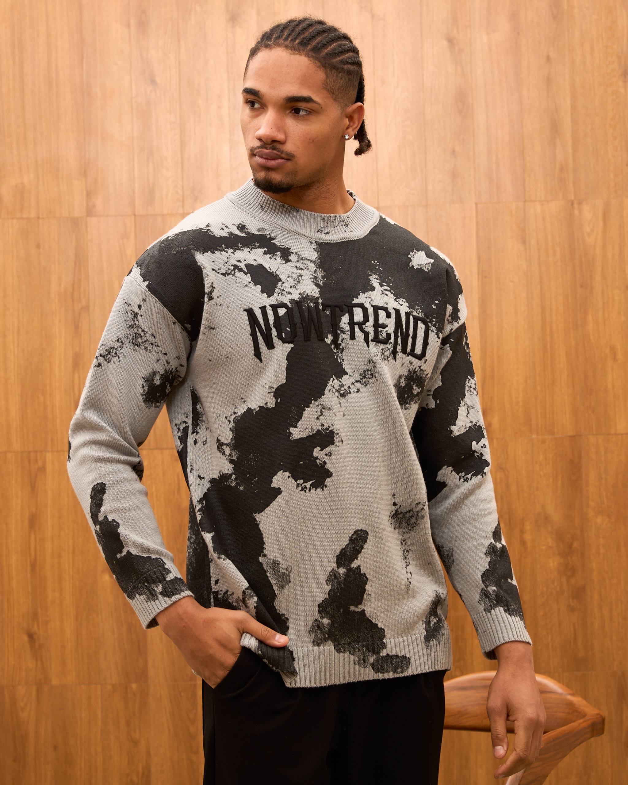 Baroque Mural Graphic Oversized Hoodie