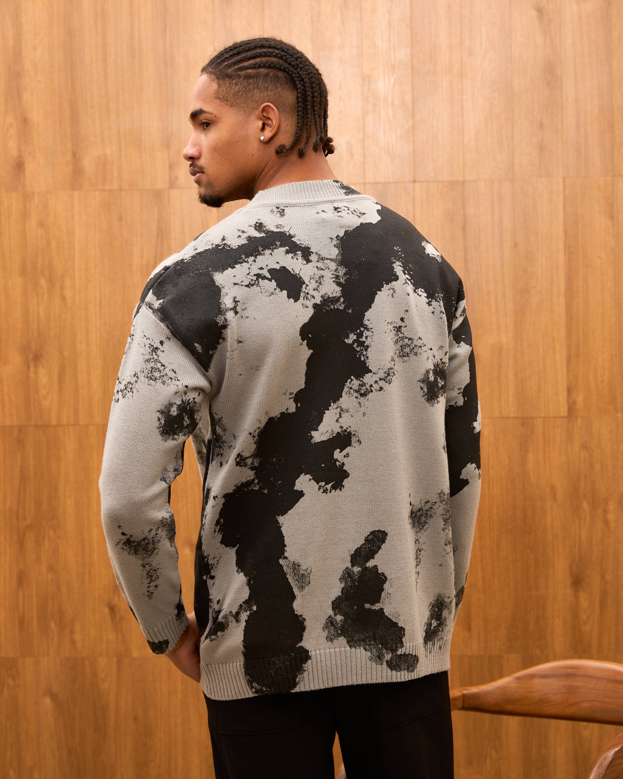 Baroque Mural Graphic Oversized Hoodie