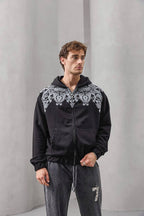 Baroque Y2K Zip-Up Hoodie