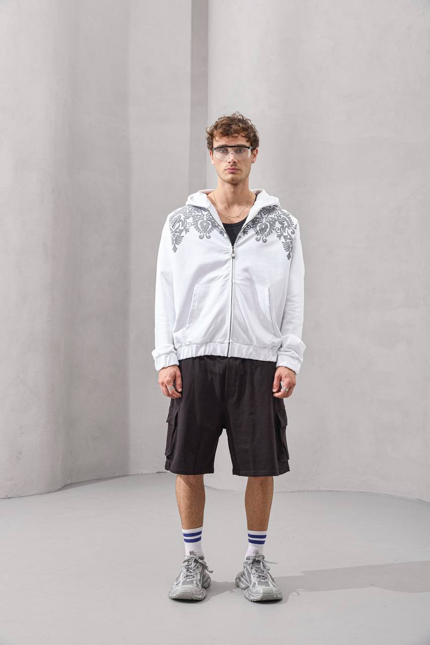 Baroque Y2K Zip-Up Hoodie