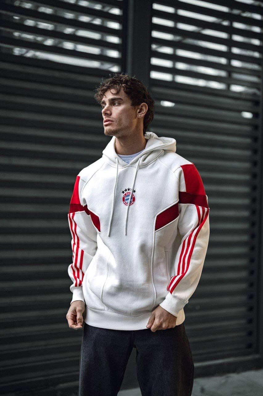 FC Bayern Munich Retro Panelled Hoodie.