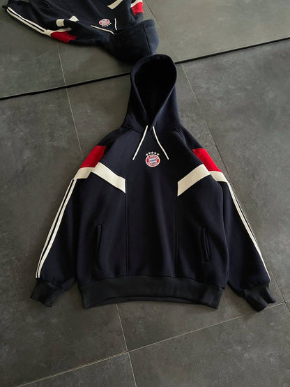 Bayern Munich Logo Hooded Oversized Sweatshirt - Stylish and Comfortable