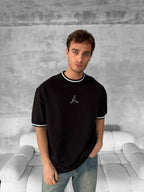 Jordan Logo Contrast Collar Cotton Tee