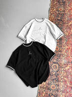 Jordan Logo Contrast Collar Cotton Tee