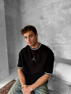 Jordan Logo Contrast Collar Cotton Tee