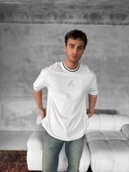 Jordan Logo Contrast Collar Cotton Tee