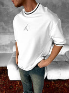 Jordan Logo Contrast Collar Cotton Tee