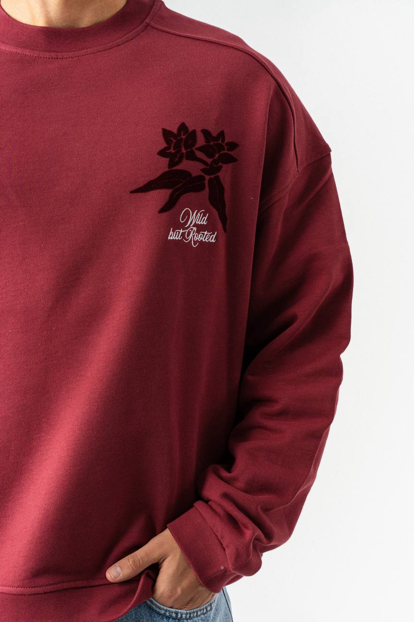 Botanical Graphic Oversized Sweatshirt – Wild but Rooted