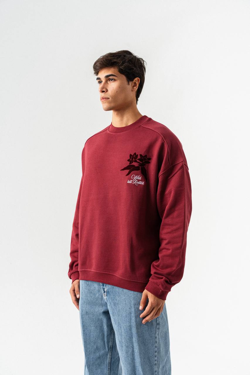 Botanical Graphic Oversized Sweatshirt – Wild but Rooted