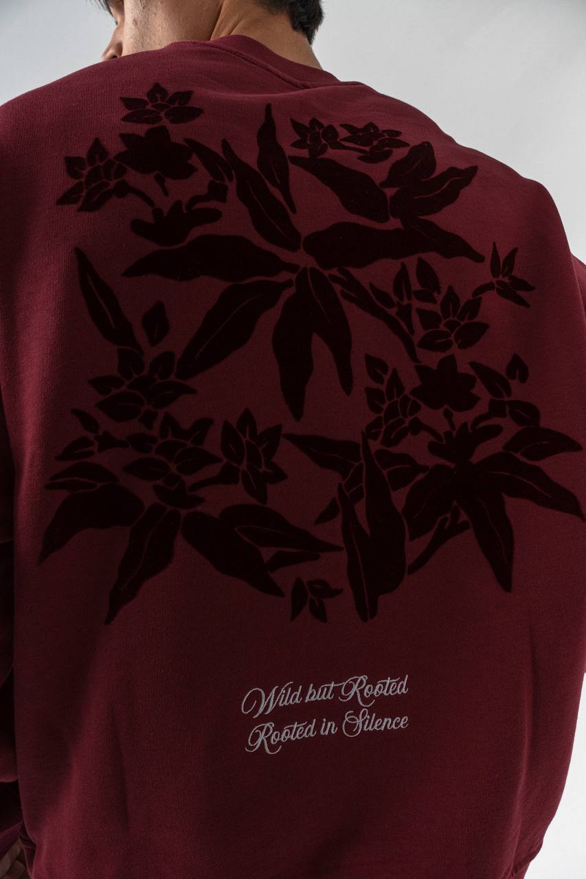 Botanical Graphic Oversized Sweatshirt – Wild but Rooted