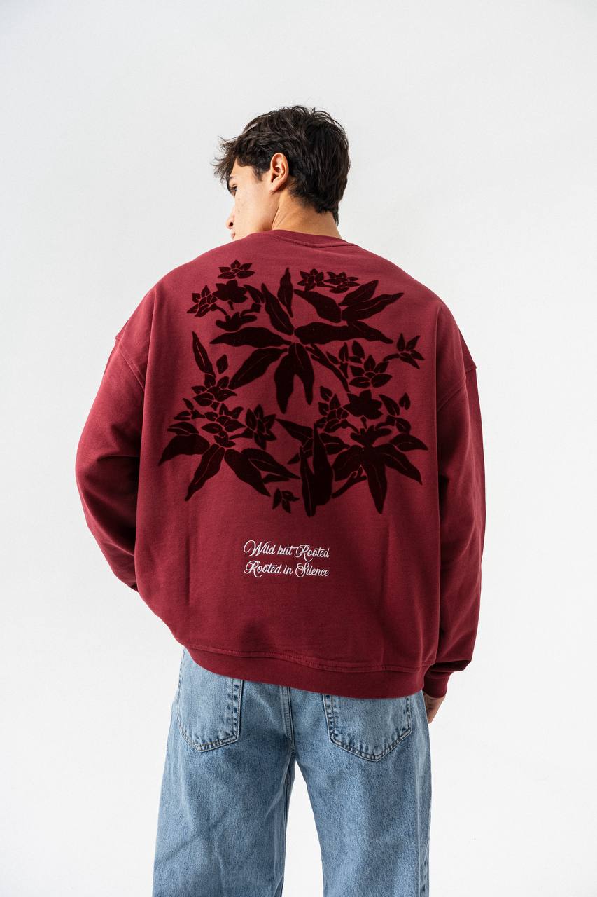 Botanical Graphic Oversized Sweatshirt – Wild but Rooted