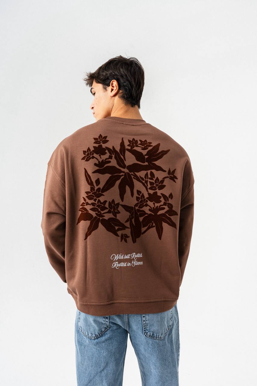 Botanical Graphic Oversized Sweatshirt – Wild but Rooted