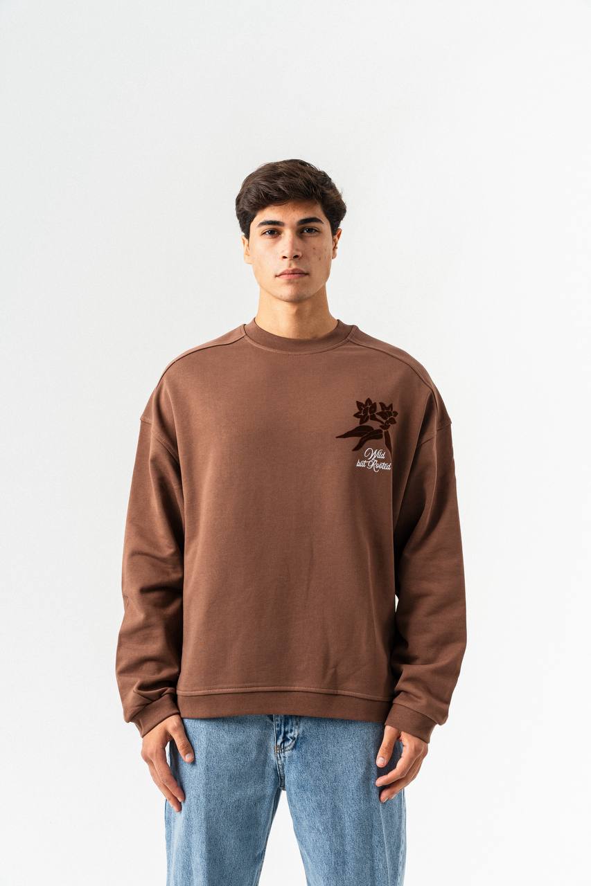 Botanical Graphic Oversized Sweatshirt – Wild but Rooted