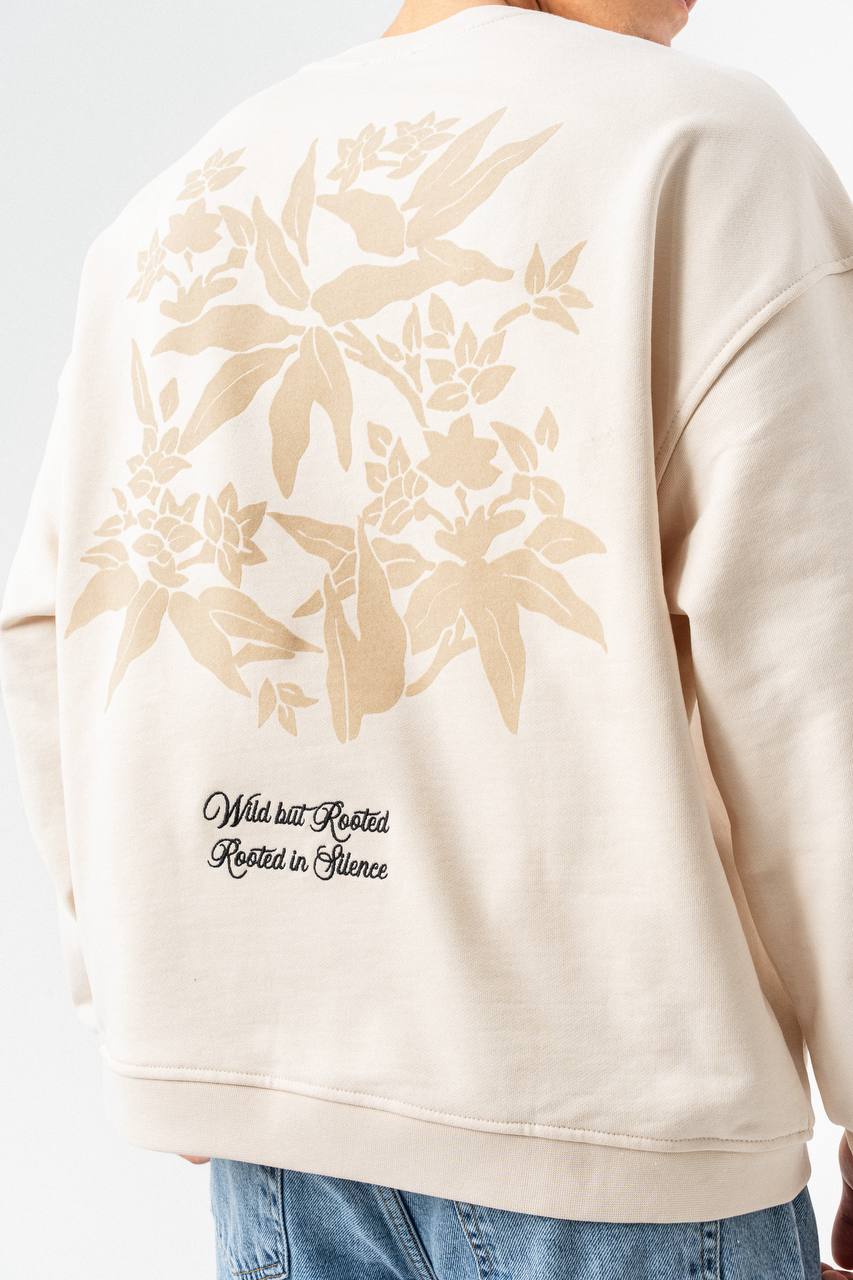 Botanical Graphic Oversized Sweatshirt – Wild but Rooted