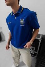 Brazil Football Jersey - Retro Graphic Tee - Vintage Soccer Shirt - Brasil Fan Top