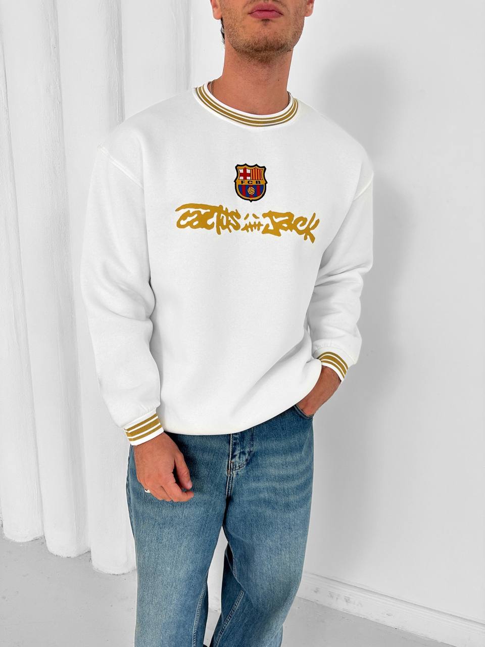 Cactus Jack x FC Barcelona Concept Crewneck