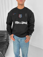 Cactus Jack x FC Barcelona Retro Blokecore Crewneck