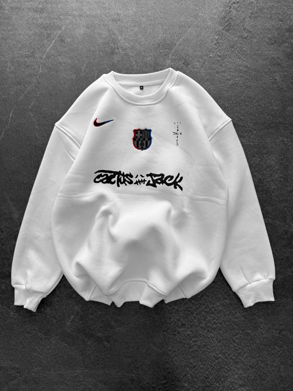 Cactus Jack x FC Barcelona Retro Blokecore Crewneck