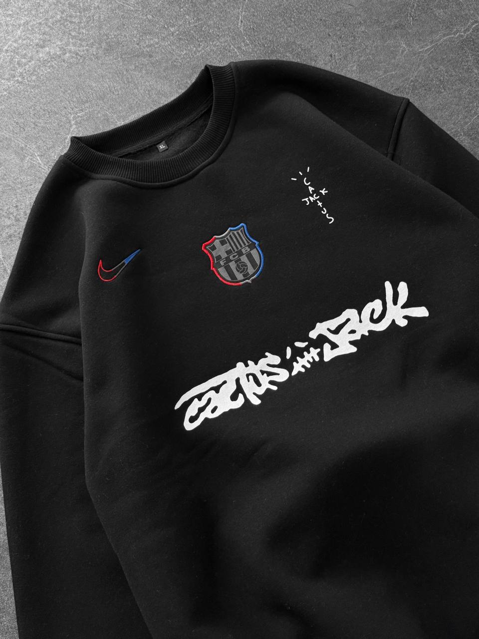 Cactus Jack x FC Barcelona Retro Blokecore Crewneck