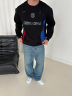 Cactus Jack x FC Barcelona Panelled Crewneck Sweatshirt