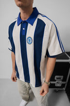 Chelsea FC Polo Shirt - Vintage Football Polo - Retro Soccer Style