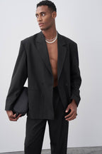 Classic Double Breasted Blazer Suit