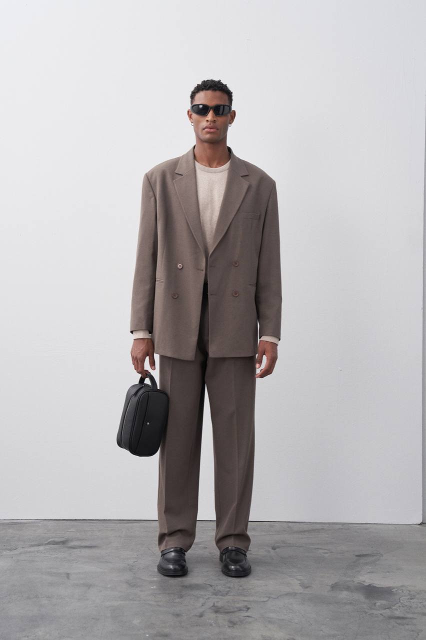 Classic Double Breasted Blazer Suit