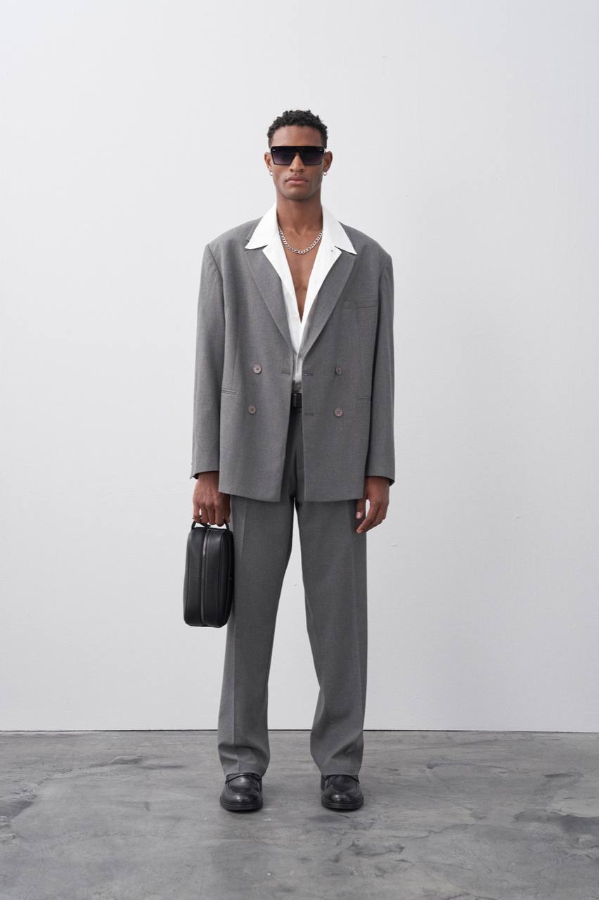 Classic Double Breasted Blazer Suit