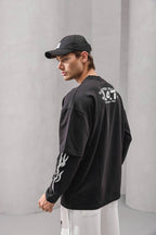 Double-Layer "47" Graphic Long Sleeve Tee