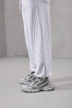 Double Stripe Wide-Leg Sweatpants