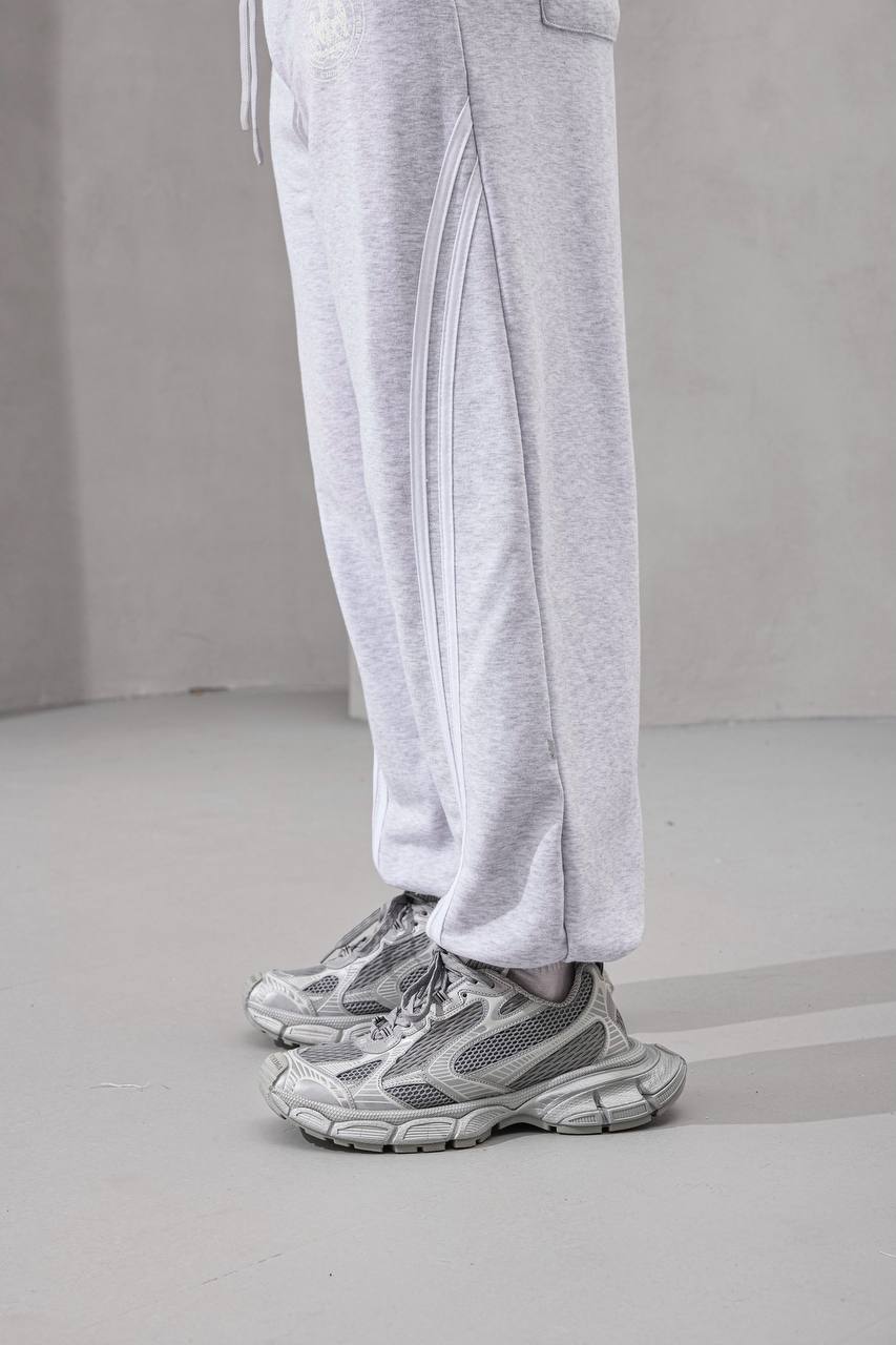Double Stripe Wide-Leg Sweatpants