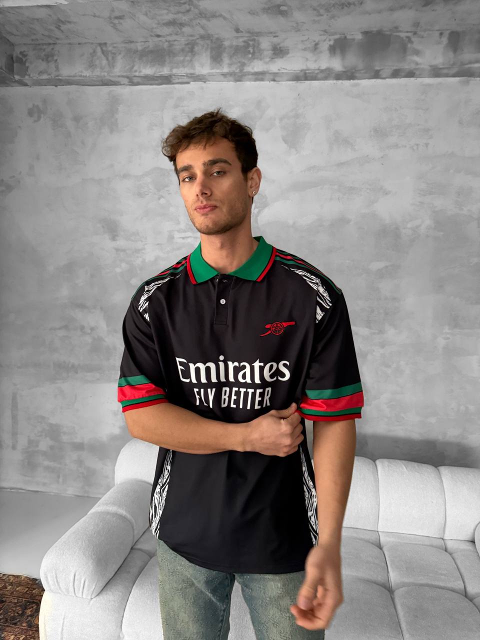 Emirates Fly Better Polo Graphic Tee