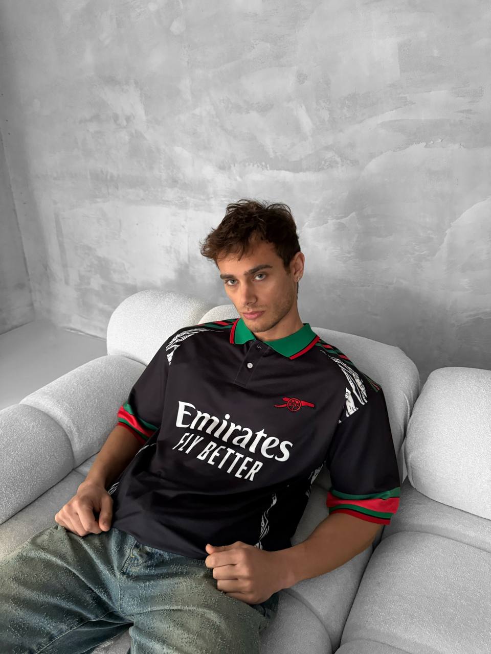 Emirates Fly Better Polo Graphic Tee