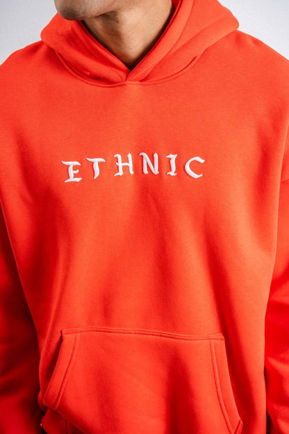 Ethnic Embroidered Oversized Hoodie Sweatshirt