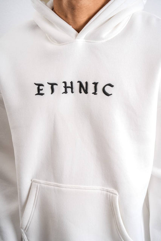 Ethnic Embroidered Oversized Hoodie Sweatshirt