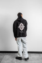 Ethnic Embroidered Oversized Hoodie Sweatshirt