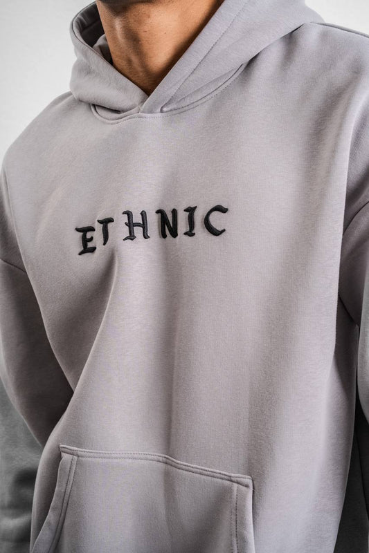 Ethnic Embroidered Oversized Hoodie Sweatshirt