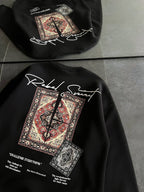 Ethnic Rug Pattern Oversized Sweatshirt - Cozy and Stylish Streetwear