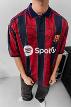FC Barcelona Spotify T-Shirt, Unisex Cotton Football Tee