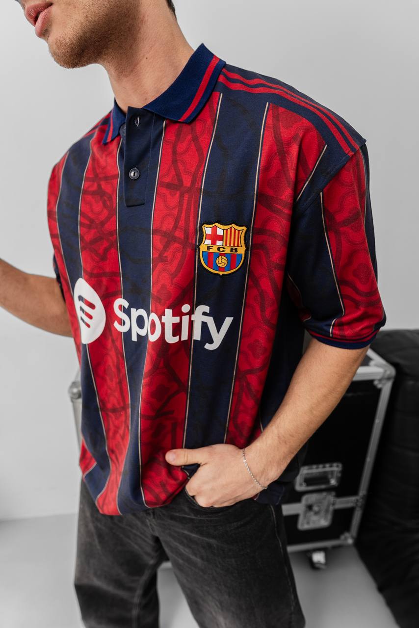 FC Barcelona Spotify T-Shirt, Unisex Cotton Football Tee