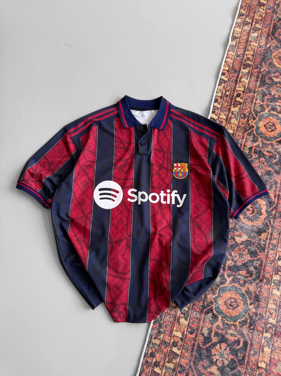 FC Barcelona Spotify T-Shirt, Unisex Cotton Football Tee